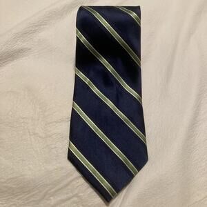 NWOT U.S. Pole Assn. Navy Blue & Green Stripes 60/3.5